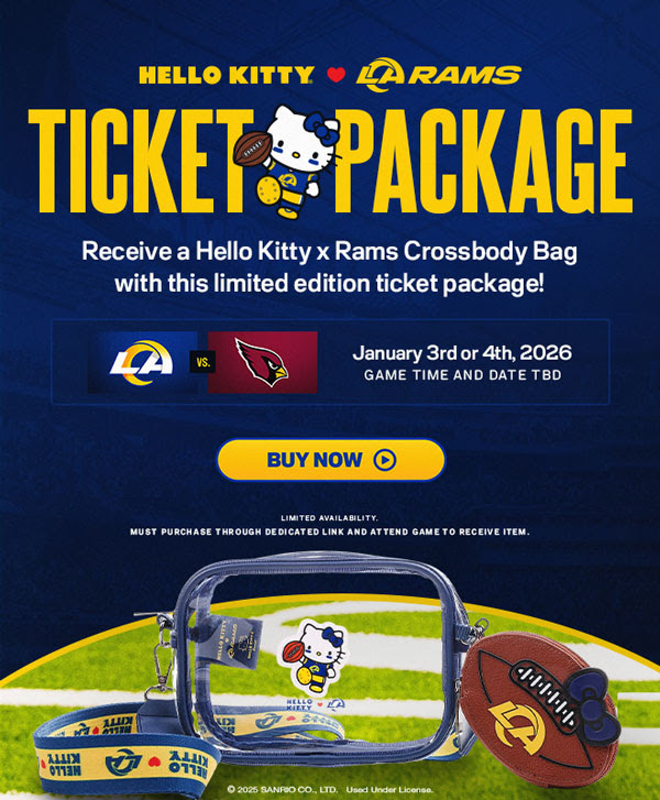 Rams x Hello Kitty ticket package
