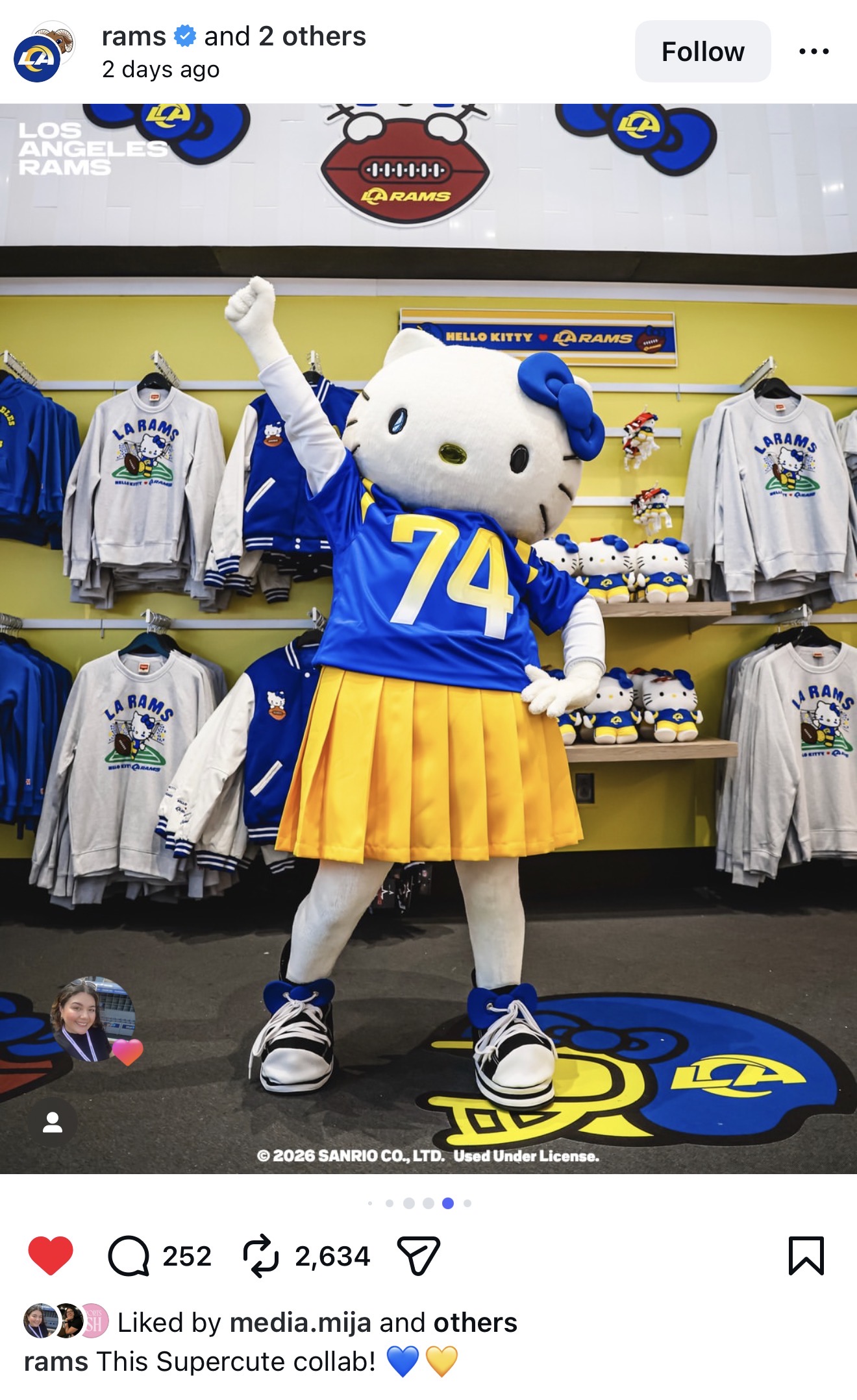 Hello Kitty at SoFi Stadium
